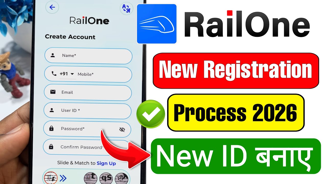 RailOne App Registration 2026 | Railone app new ID kaise banaye | Railone app login Kaise Karen