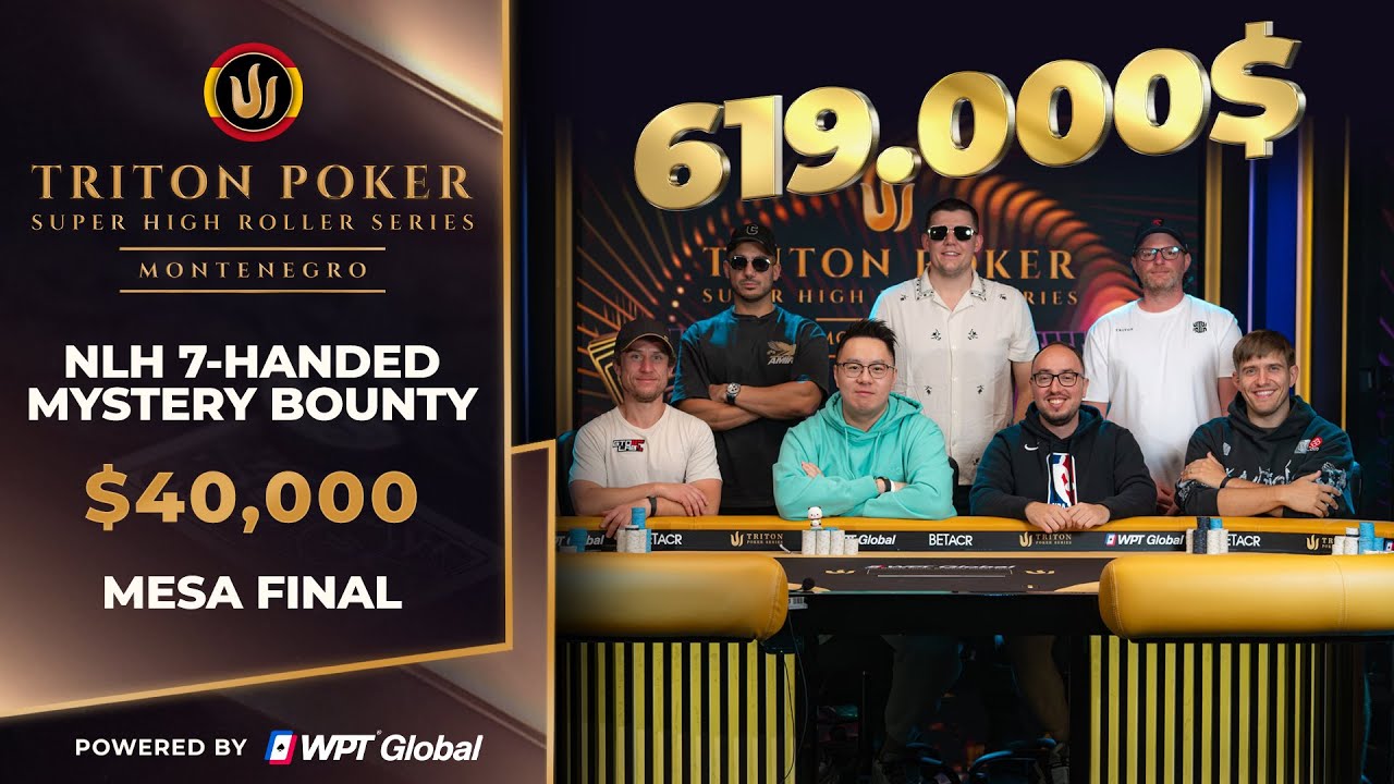 Mesa Final TRITON POKER SERIES - Evento #5 40k$ Mystery Bounty - Montenegro 2025
