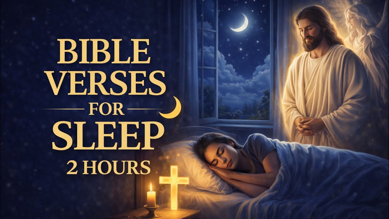 Bible Verses for Sleep 🌙 Peaceful Psalms & Night Prayer for Deep Rest (2 Hours)