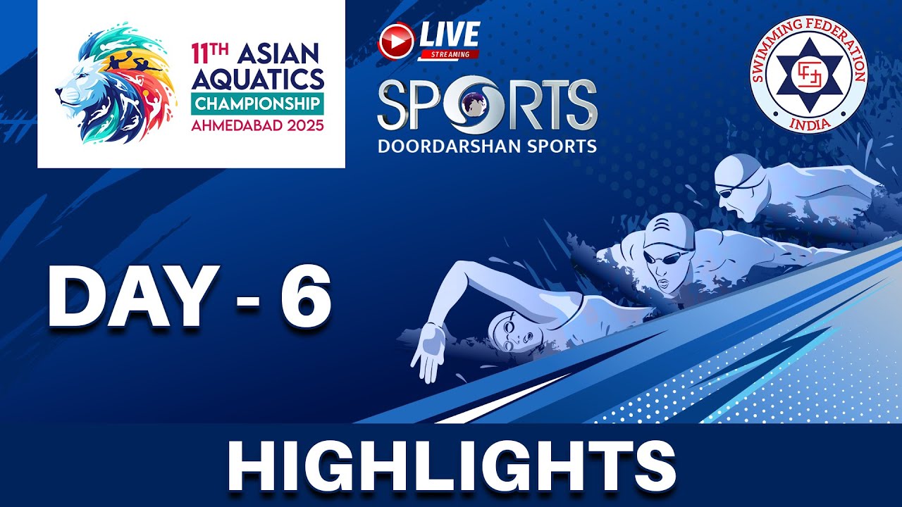 Highlights Day 6 - 11th Asian Aquatics Championships 2025, Veer Savarkar Sports Complex, Ahmedabad