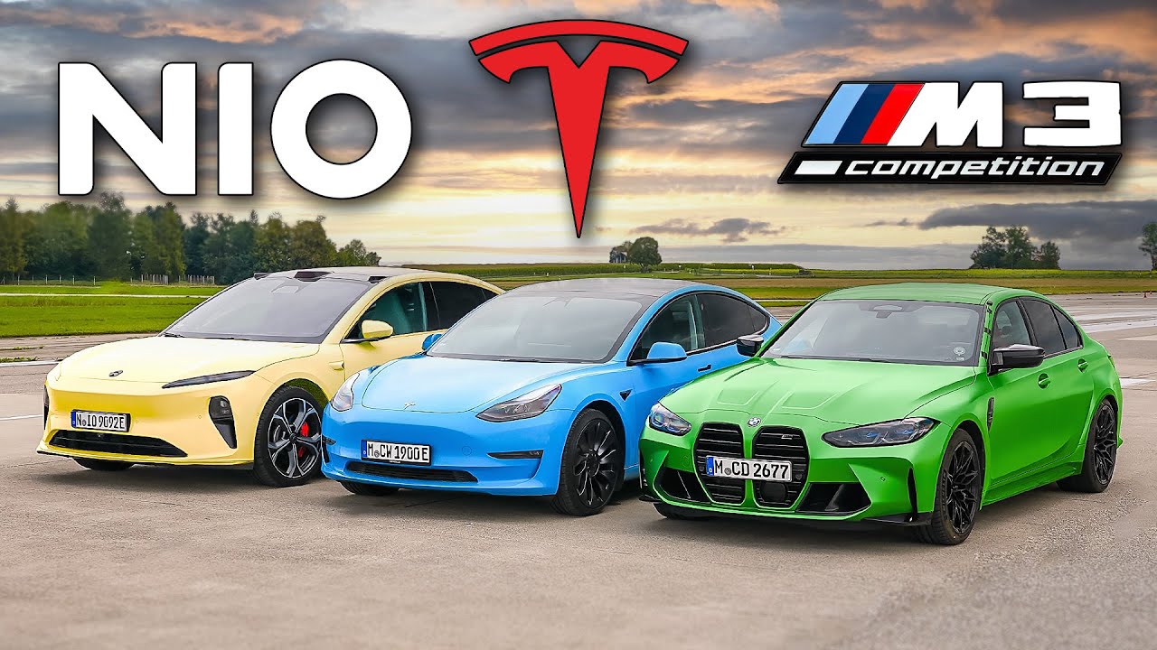Wer ist schneller? BMW M3 vs. Tesla Model 3 vs. Nio ET5