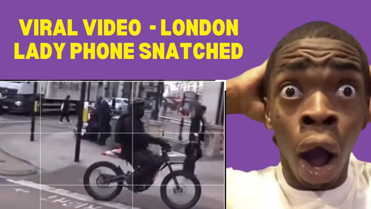 SHOCKING MOMENT Lady's Phone is Snatched in London Street 😳😳😳 #london