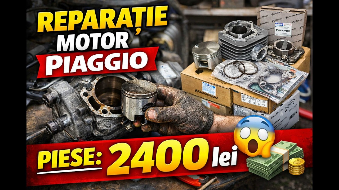 REPARAM SCUTERUL COST 2400 LEI PIESE ESTE MULT? PART 2