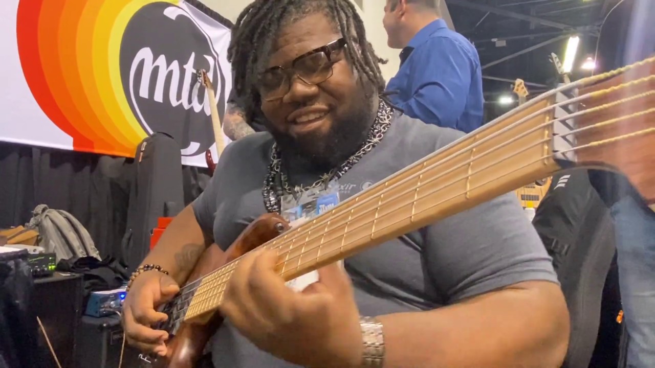 Orlando Thompson at The MTD booth Namm