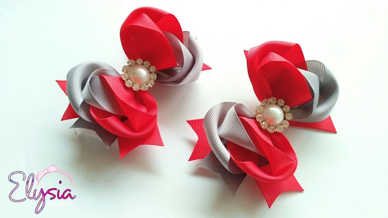 Laço Melody 25mm 🎀 Ribbon Bow Tutorial 🎀 DIY by Elysia Handmade