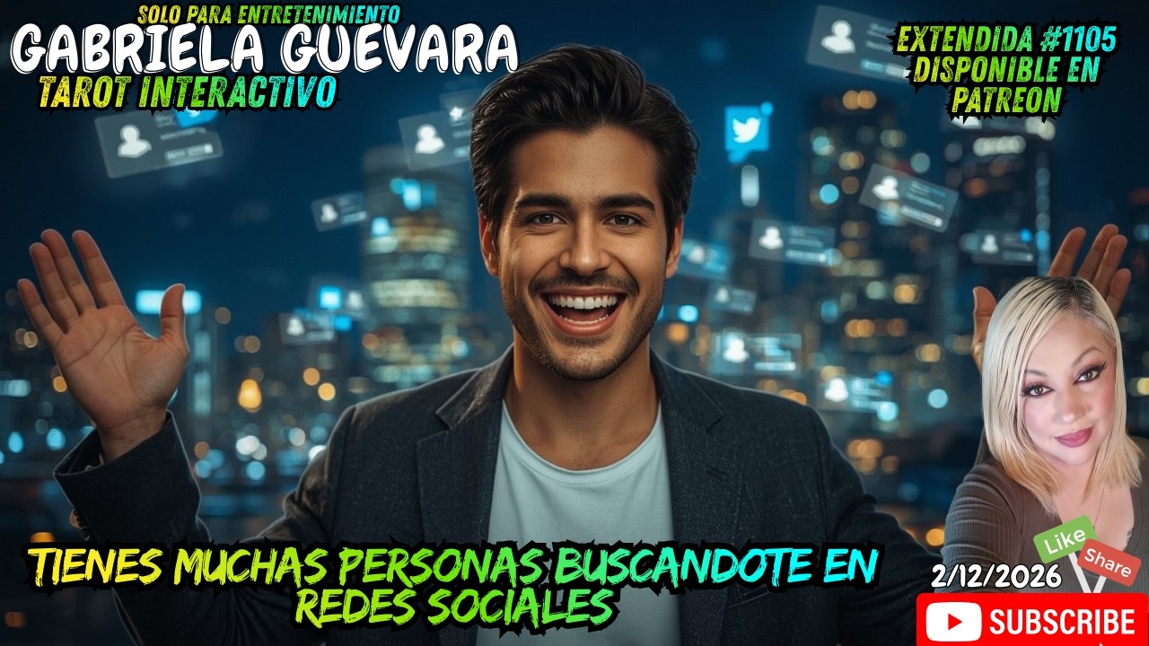 Tienes muchas personas buscandote en redes sociales TAROT EXTENDIDA #1105