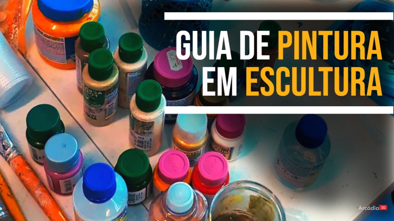 Materiais para pintura em escultura | ESCULTURA DE PERSONAGENS | ARCÁDIA 3D