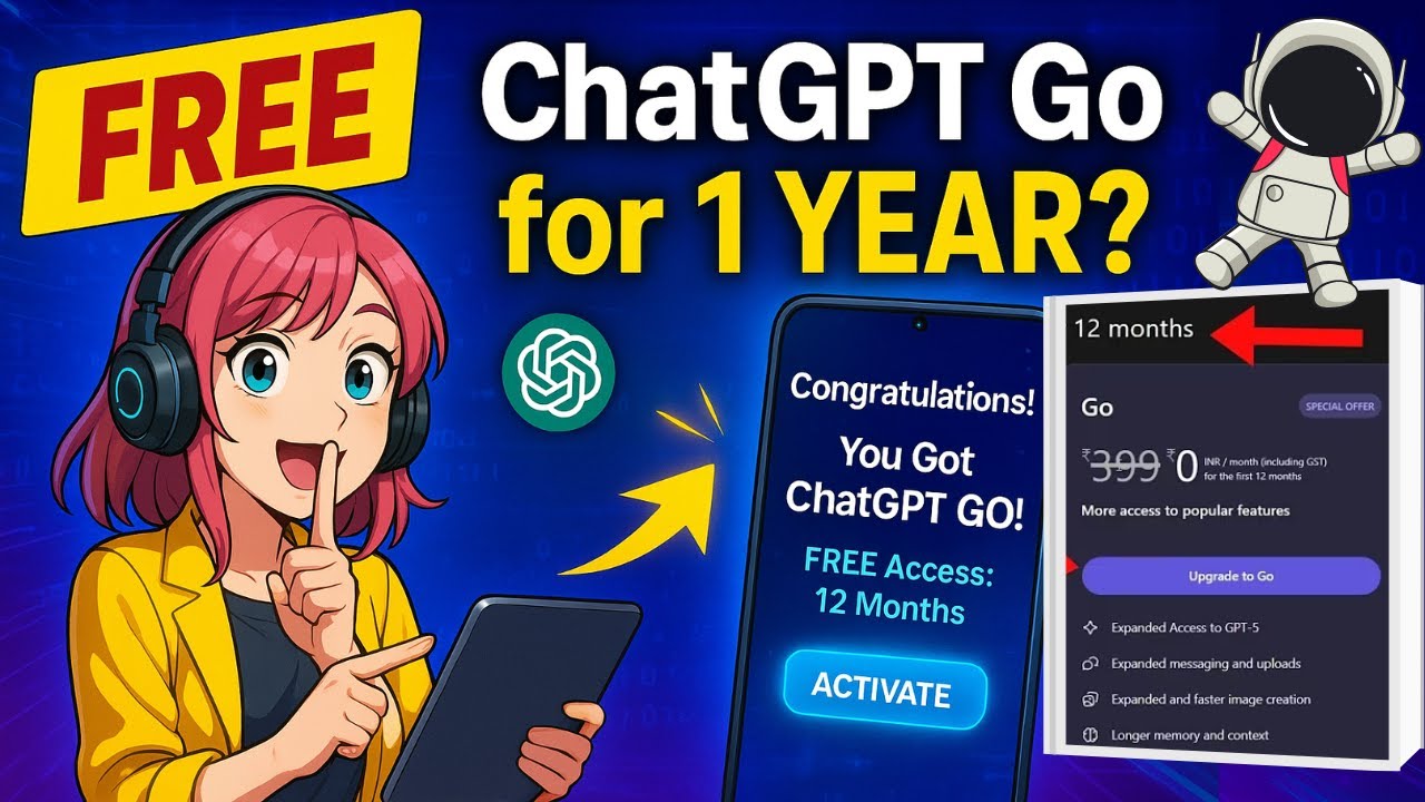 Как получить ChatGPT Go БЕСПЛАТНО в Индии. Полное руководство по активации (2025) ПОШАГОВОЕ #chat...
