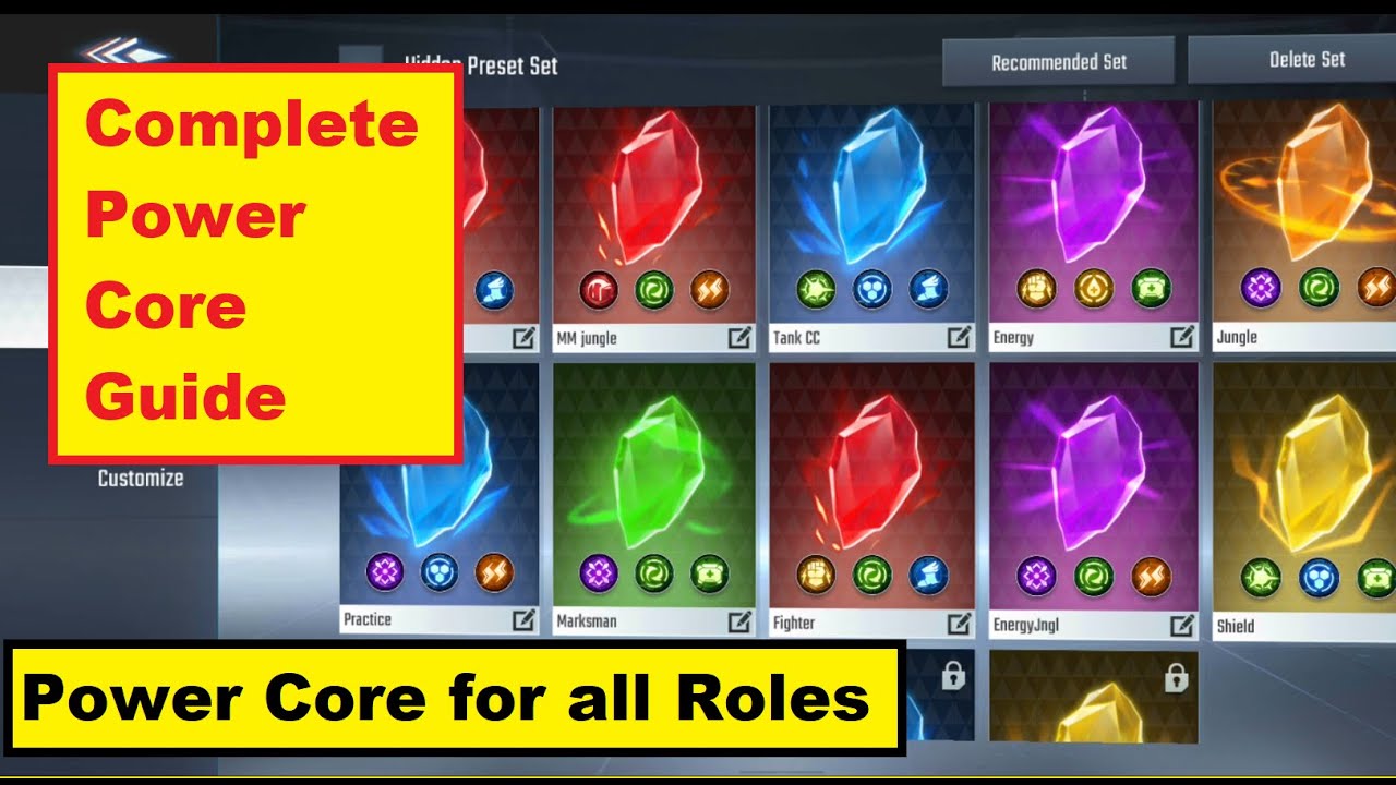 Power Core Complete Guide| Big & Small all expained| Power Core for all Roles | MARVEL Super War