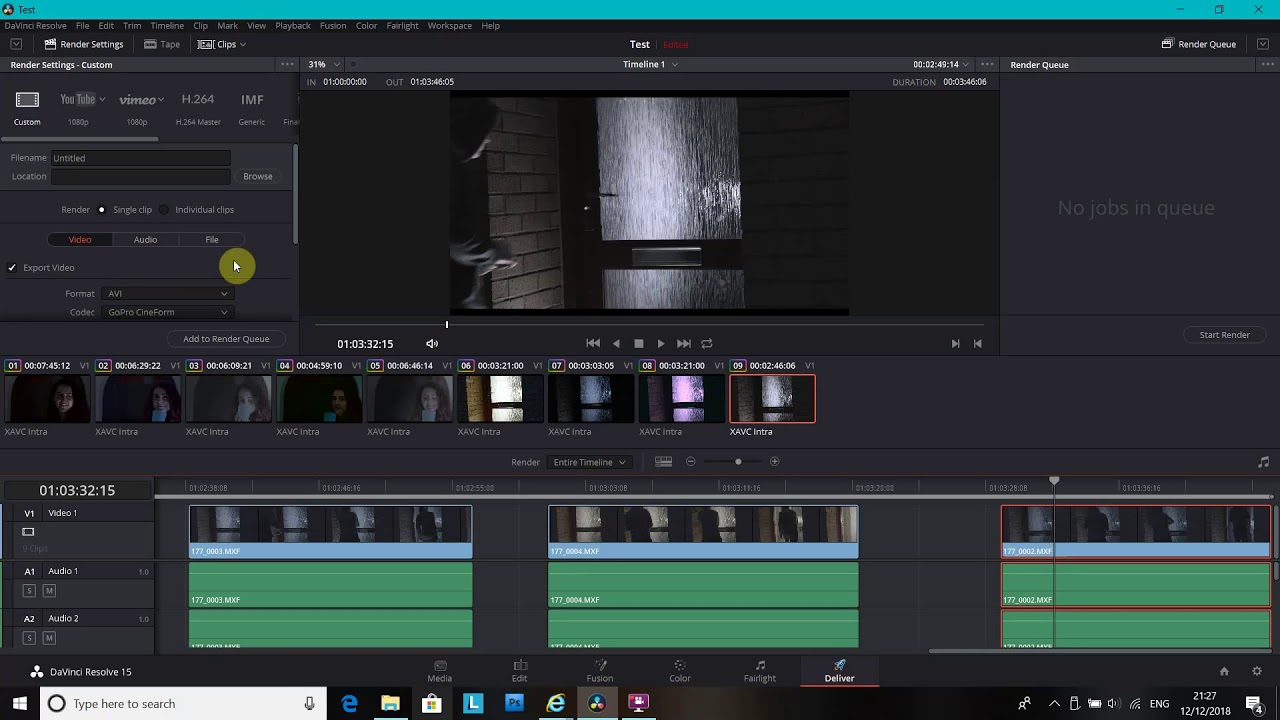 The begingins of AS11 and DCP export resolive