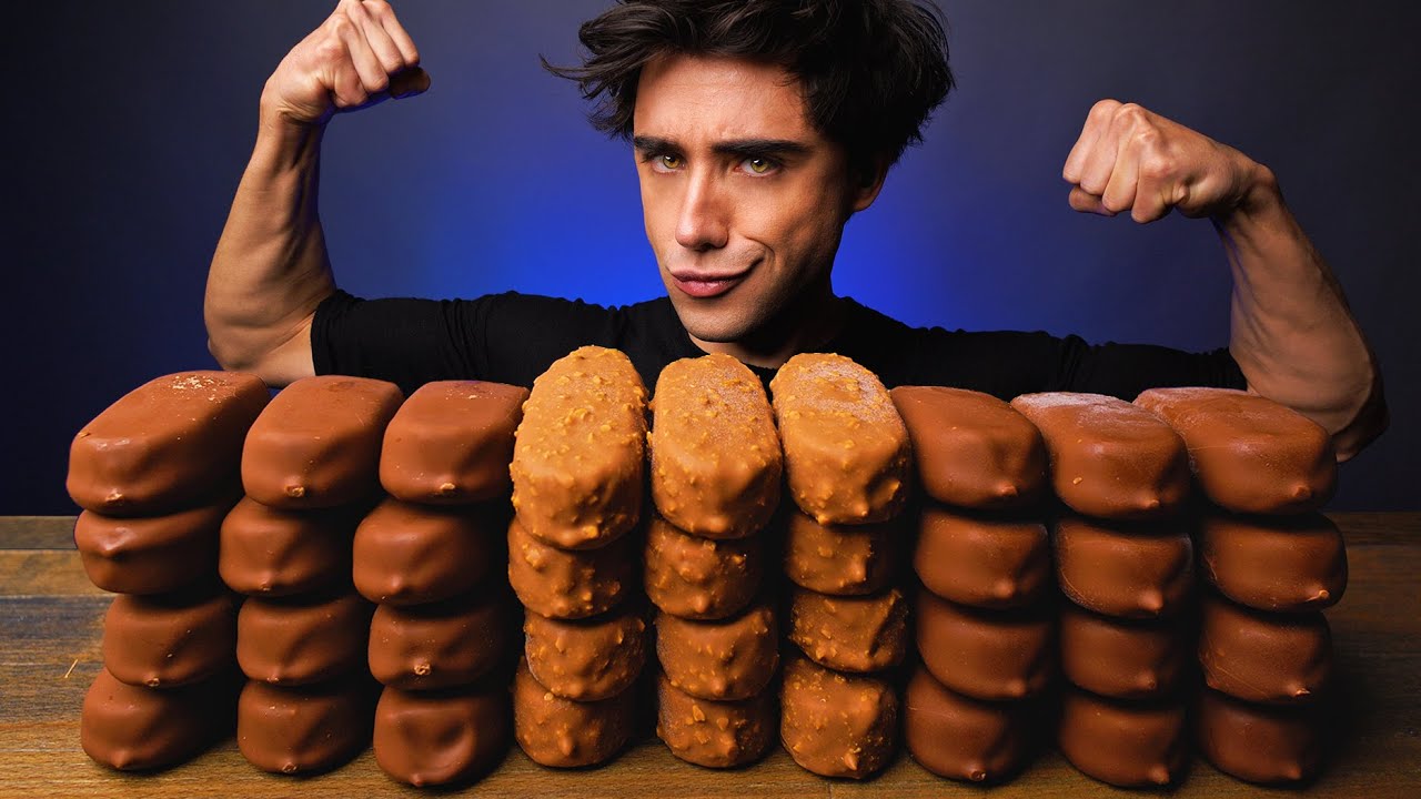 ASMR MAGNUM CHOCOLATE ICE CREAM PARTY DESSERT MUKBANG チョコレートアイスクリーム 咀嚼音 EATING SOUNDS | McBang