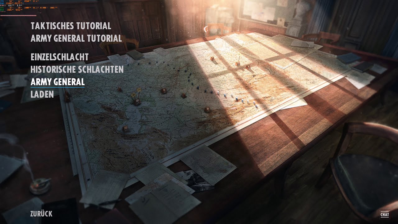 Steel Division 2 Menü-Übersicht