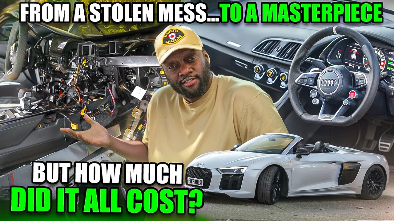 Fixing a Damaged 2018 Audi R8 V10 Plus | Wrecked Audi R8 V10 Plus 2018 Rebuild