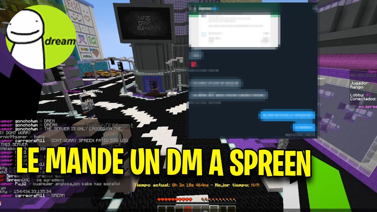 DREAM LEE LOS MENSAJES DE SPREEN 😂