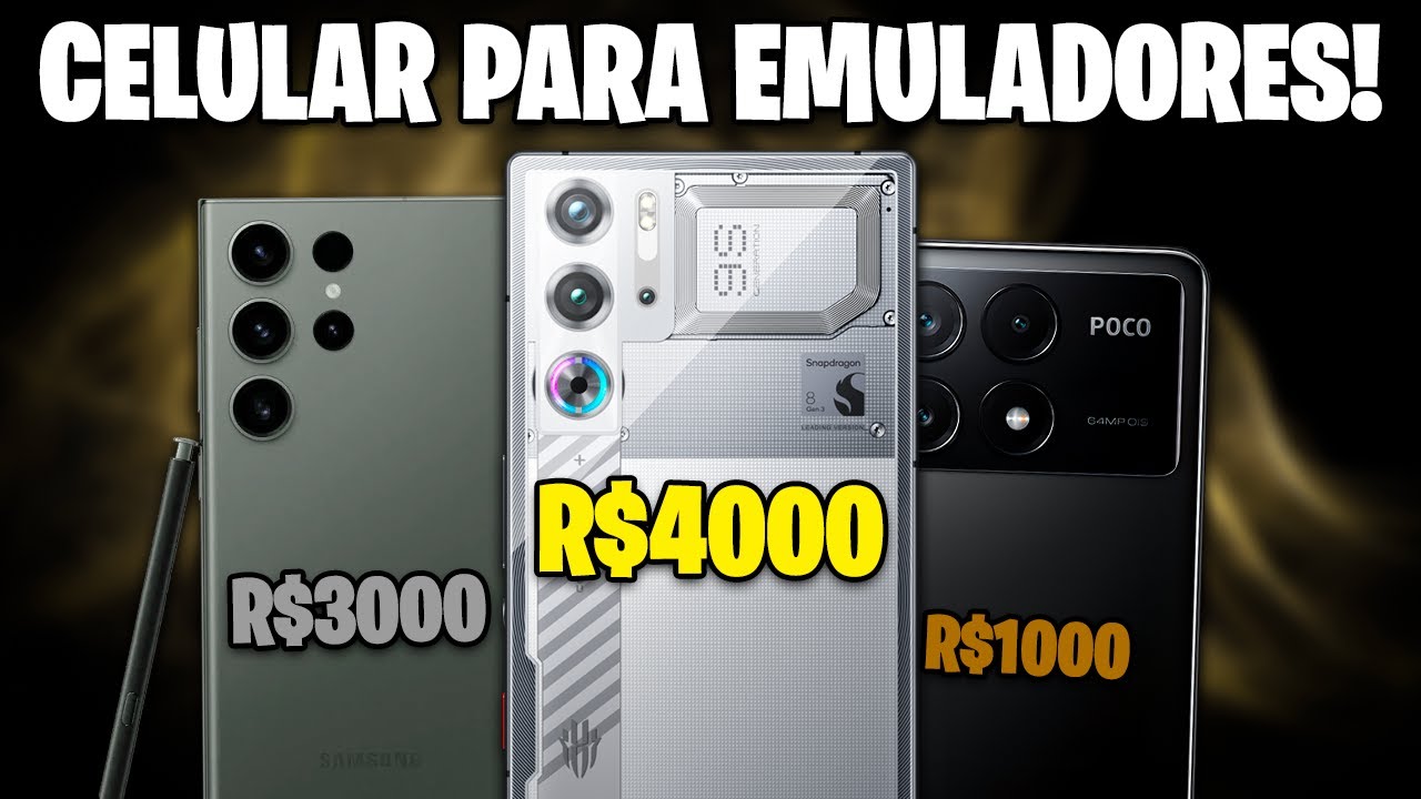 OS MELHORES CELULARES PARA JOGOS E EMULADORES EM 2025!