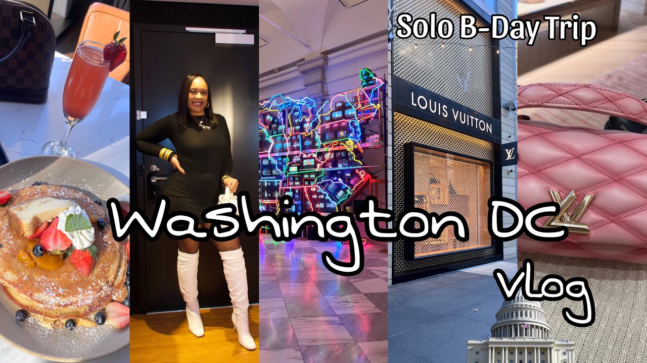 PT. 1 | WASHINGTON DC VLOG | SOLO B-DAY TRIP | LUXURY SHOPPING | FREE MUSEUM | BEST BRUNCH SPOT