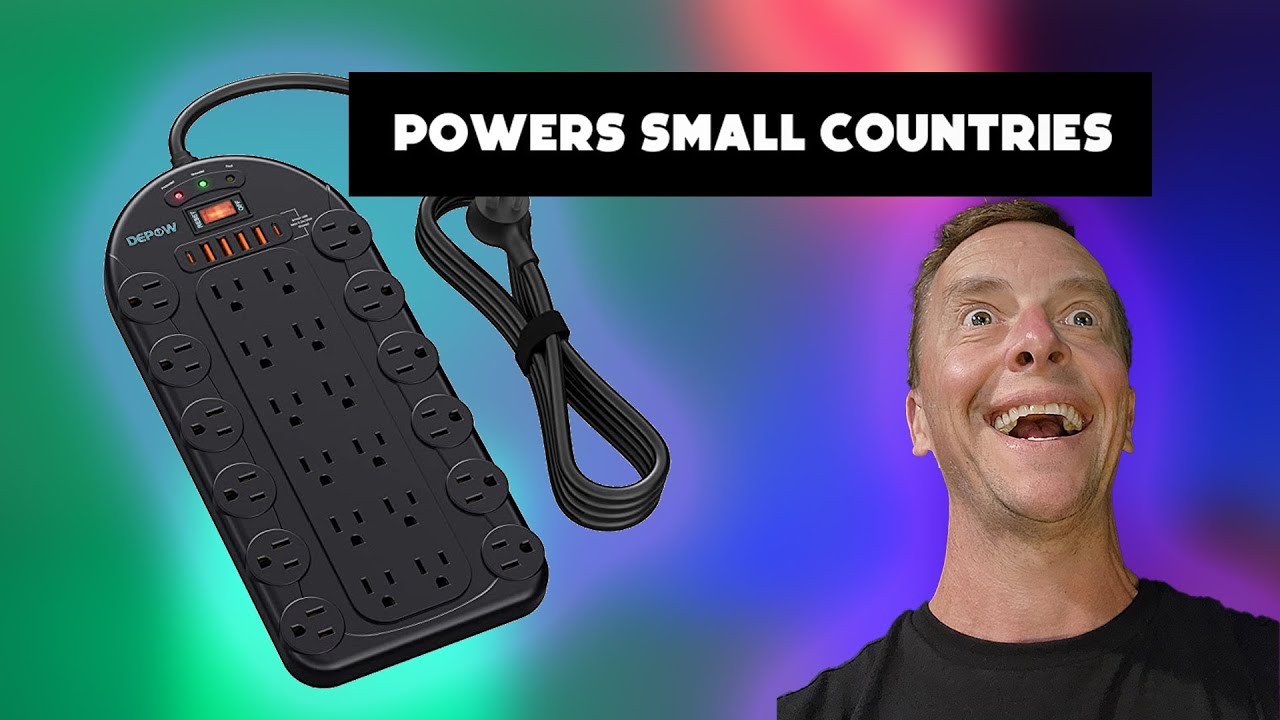 Depow 24 Outlet Power strip with USB - Unboxing, setup and review.