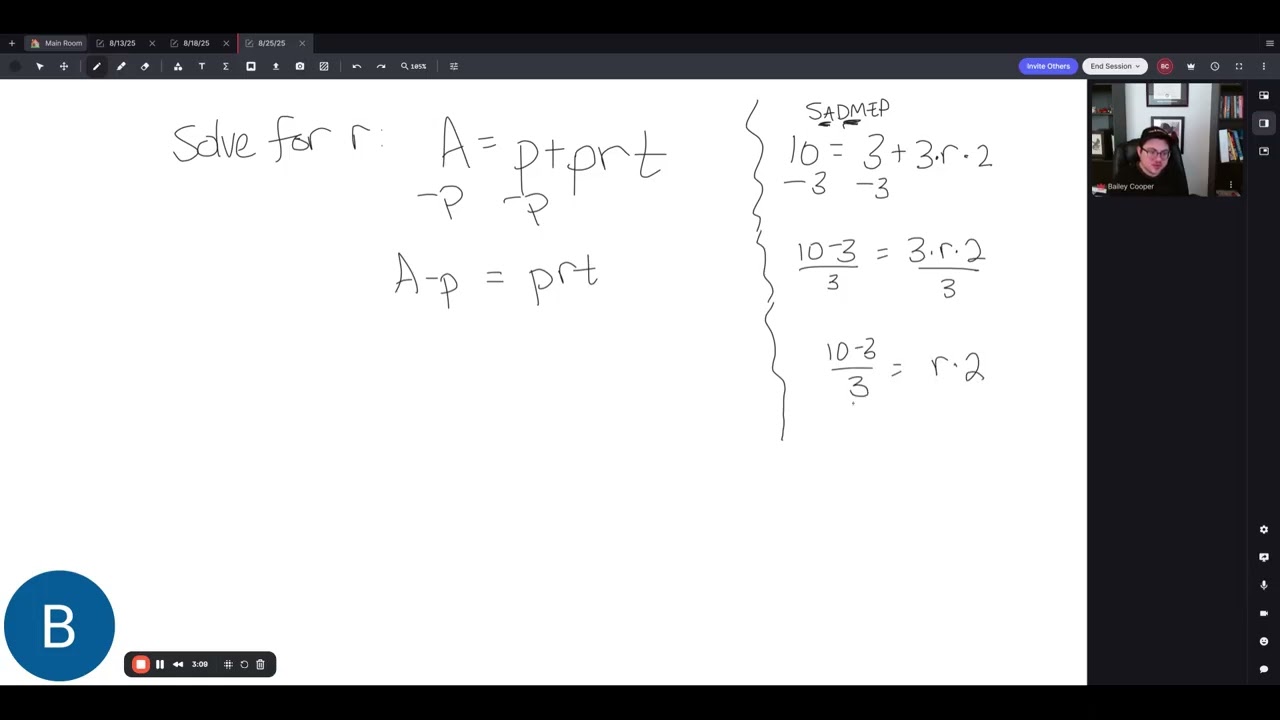 Solving for r in Algebraic Equations Made Easy! 📐