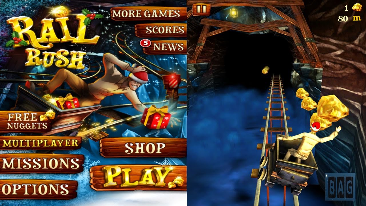 Rail Rush (HD GamePlay)