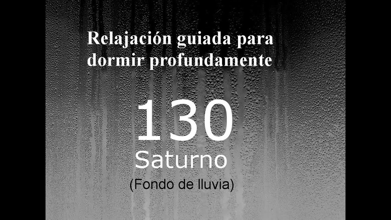 Audio para dormir: relajación profunda - SATURNO - Fondo de lluvia