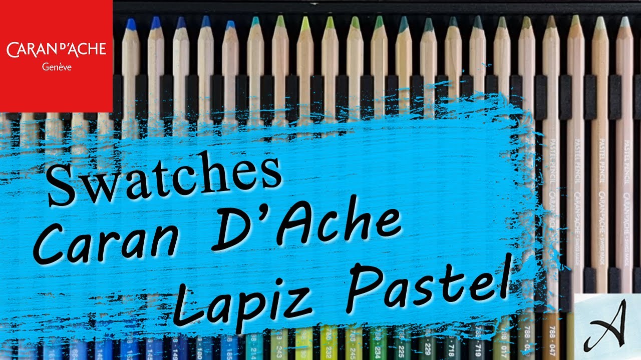 Caran D'Ache lapiz pastel - Swatch 84 colores
