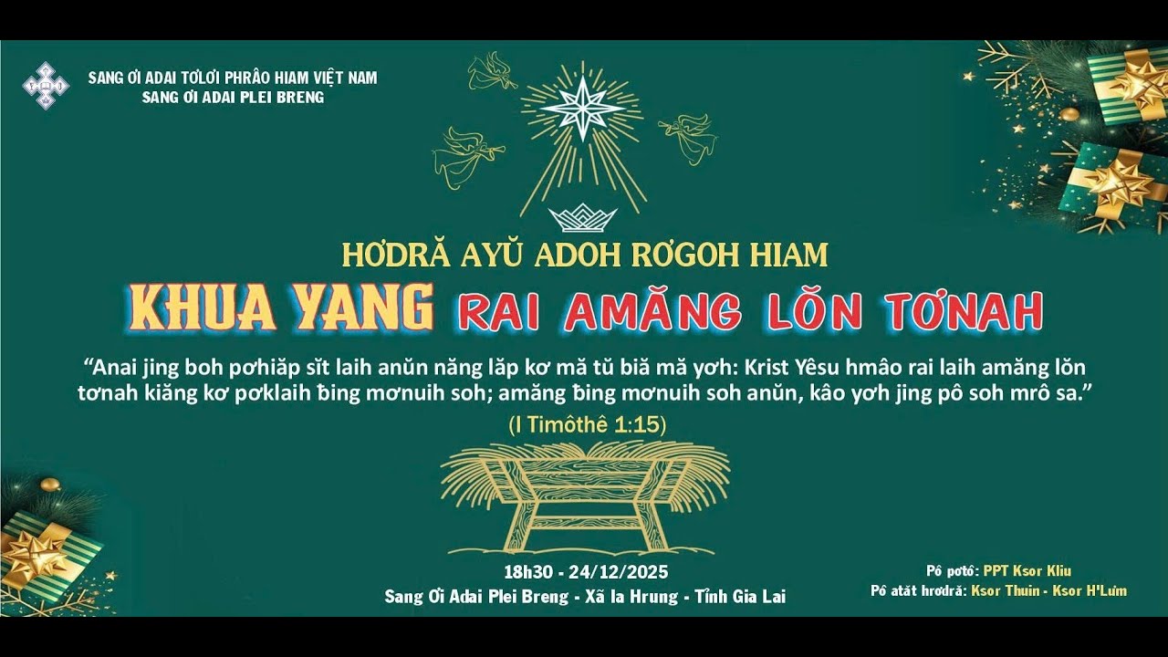HƠDRĂ AYŬ ADOH RƠGOH HIAM -SANG ƠI ADAI PLEI BRENG
