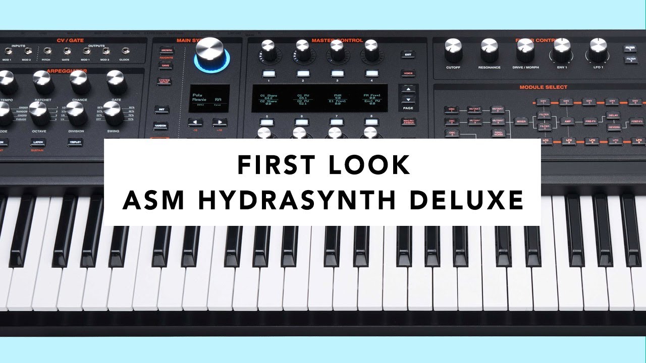 ASM Hydrasynth Deluxe Wave Morphing Synth - First Look (Tutorial, Demo & Jam)