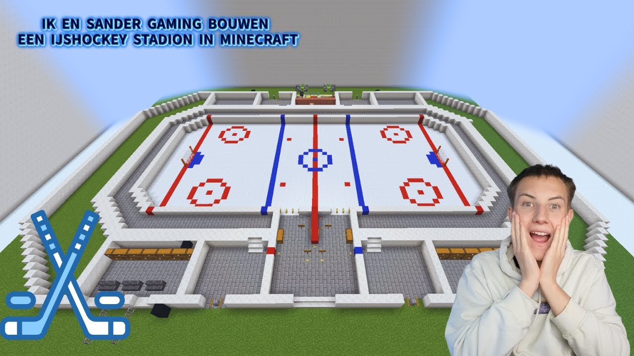 IK EN SANDER GAMING BOUWEN EEN IJSHOCKEY STADION IN MINECRAFT DEEL 1