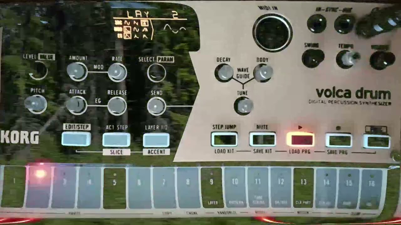 Volca Drum || Probability Shenanigans in Am9 || 2nd layer...