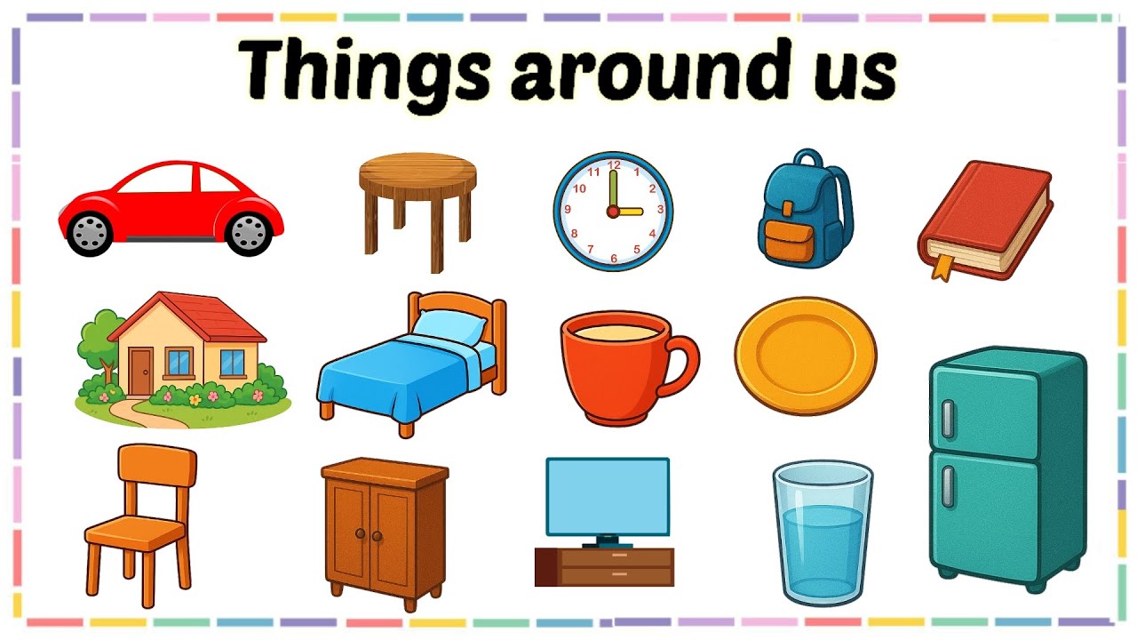 Learn Object Names for Kids | Things around us | Objects around us | learning videos for toddlers