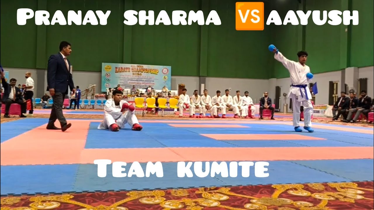 pranay sharma🆚 aayush / team kumite Uttrakhand 🆚mp / kio national karate championship#karatê #kumite