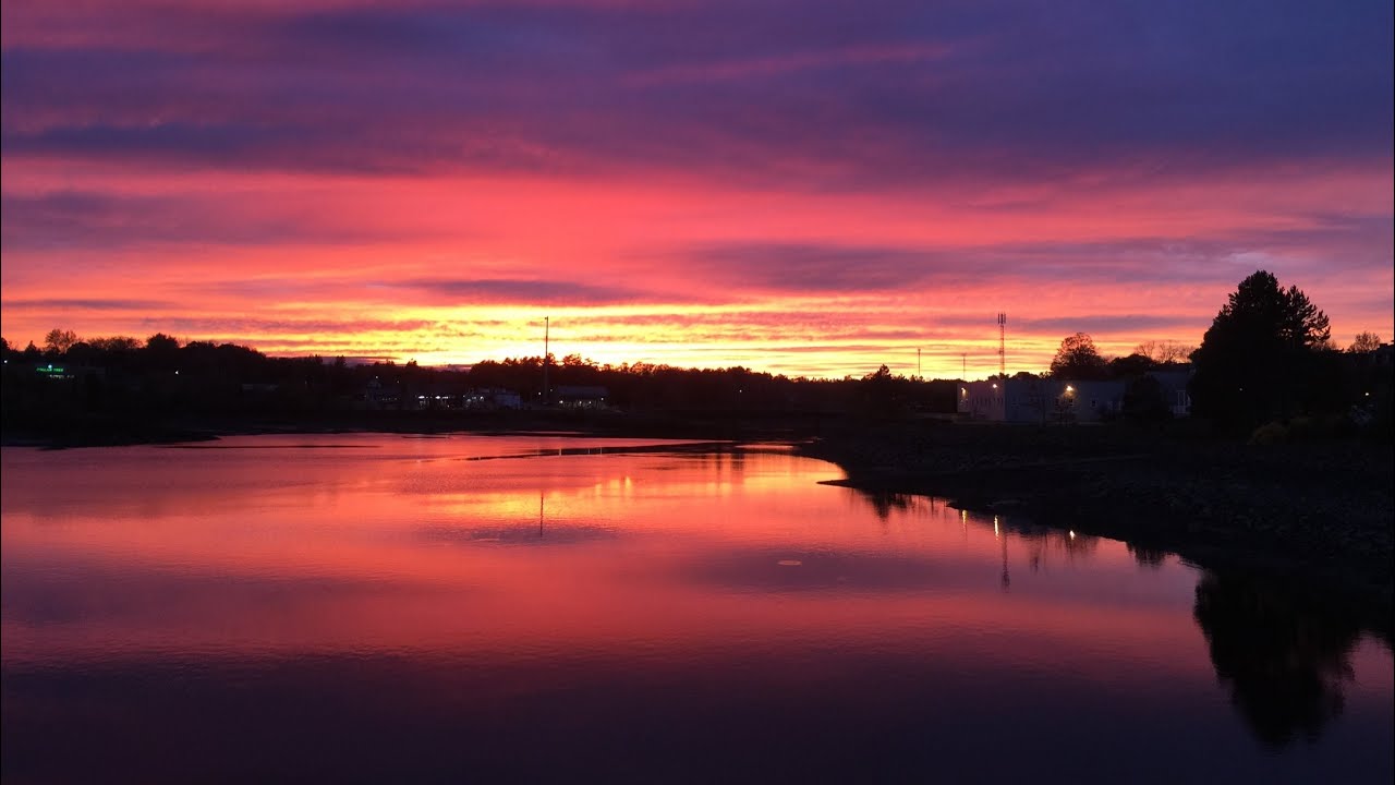 Driving through St. Stephen, New Brunswick, Canada