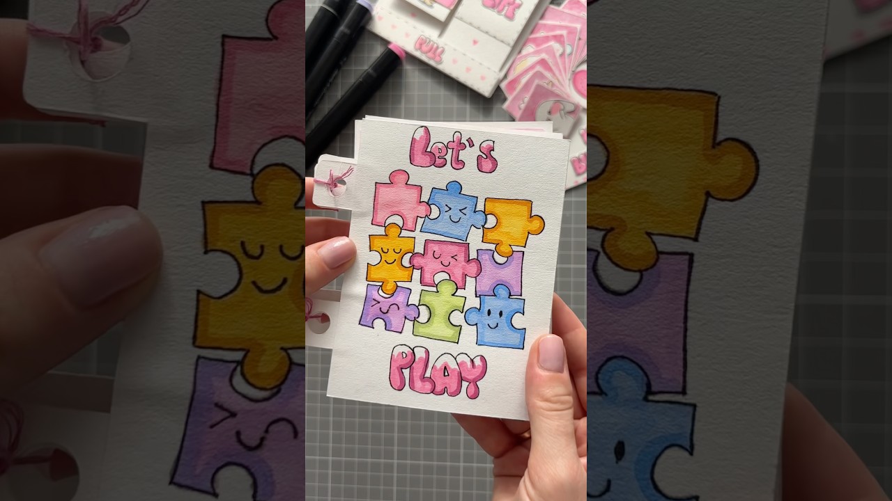 Every page is a different GAME🧩 Mini Game Book 💕