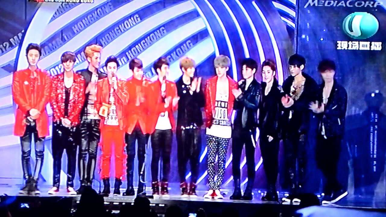 MAMA2012- Yoon Si Yoon & Park Shin Hye EXO win