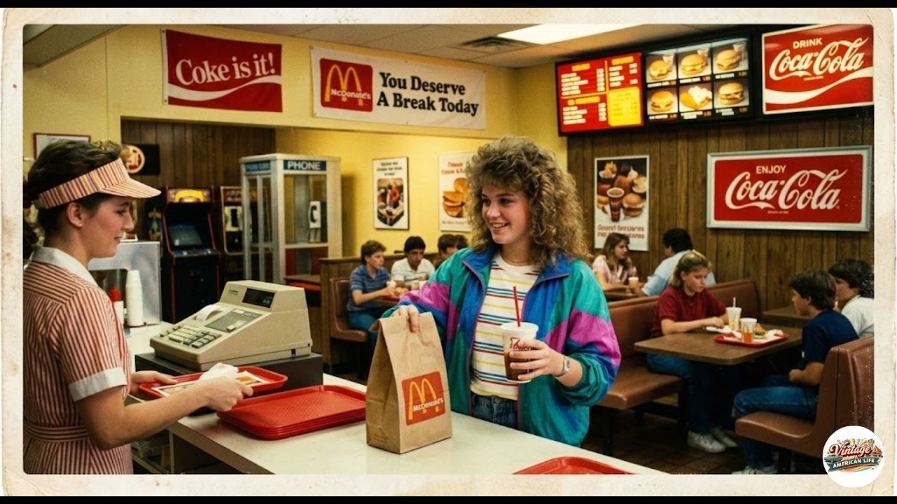 Fast Food in 1980s Small Town America — When Friday Nights Meant Burgers & Neon Lights