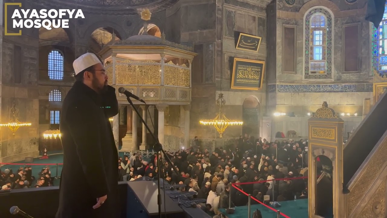 Ayasofya Camii M&uuml;ezzini Rıdvan Akbaş Cuma İ&ccedil; Ezanı 4K
