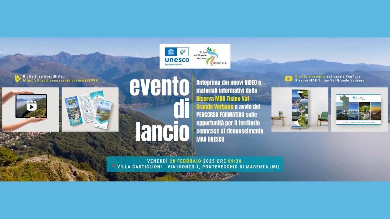 Anteprima dei nuovi video e materiali informativi della Riserva MAB Ticino Val Grande Verbano