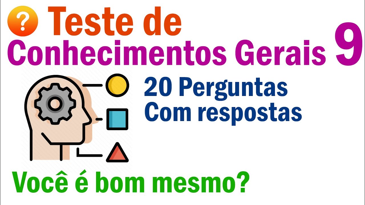 QUIZ MANIA BRASIL 9 | Teste de Conhecimentos Gerais Muito Legal - Aprenda Divertindo - 20 perguntas