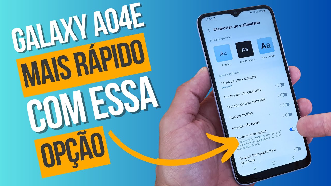 COMO DEIXAR O CELULAR SAMSUNG GALAXY A04e MUITO MAIS RÁPIDO COM UM PASSO A PASSO BEM SIMPLES