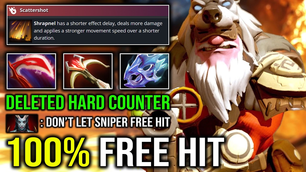 WTF 100% FREE HIT First Item Desolator Max Attack Speed Hit Like a Truck Sniper Against Counter DotA