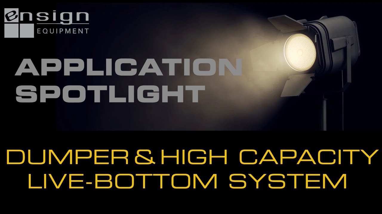 Application Spotlight - Dumper & High-Capacity Live Bottom Bin w/ Inlet Grate & Full-Length Agitator