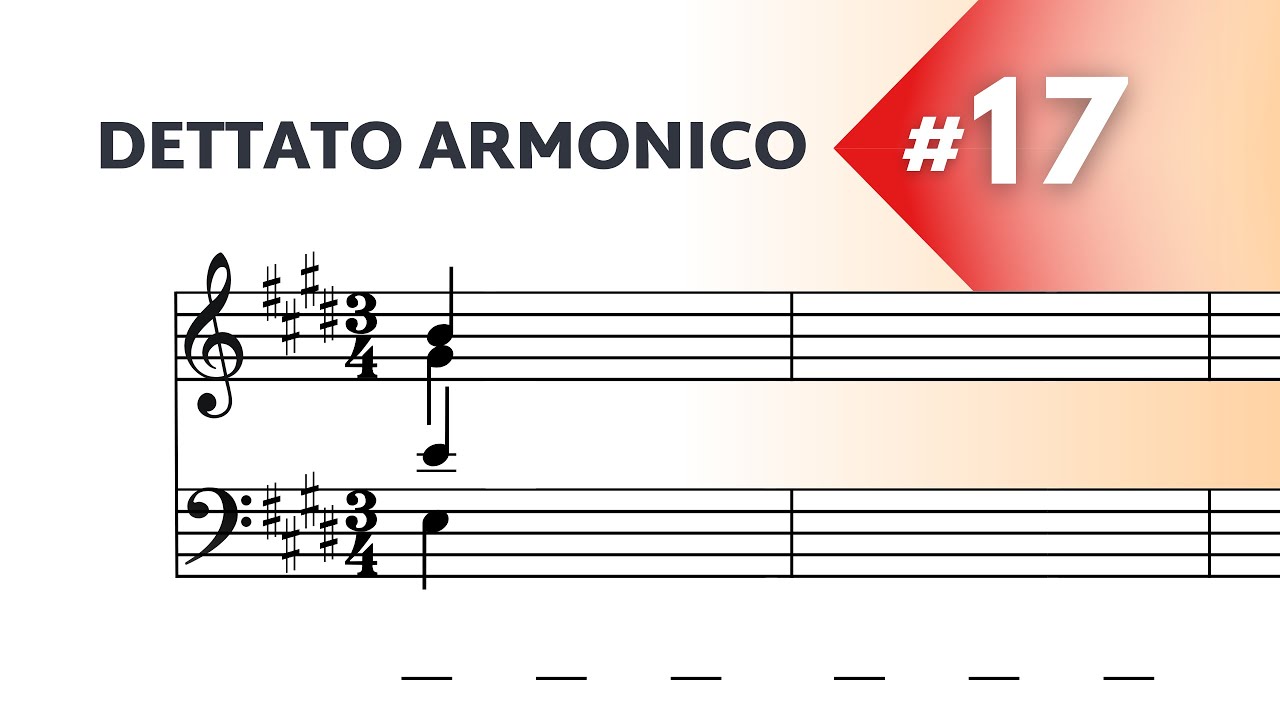 Dettato Armonico a 4 voci - Livello avanzato N°17