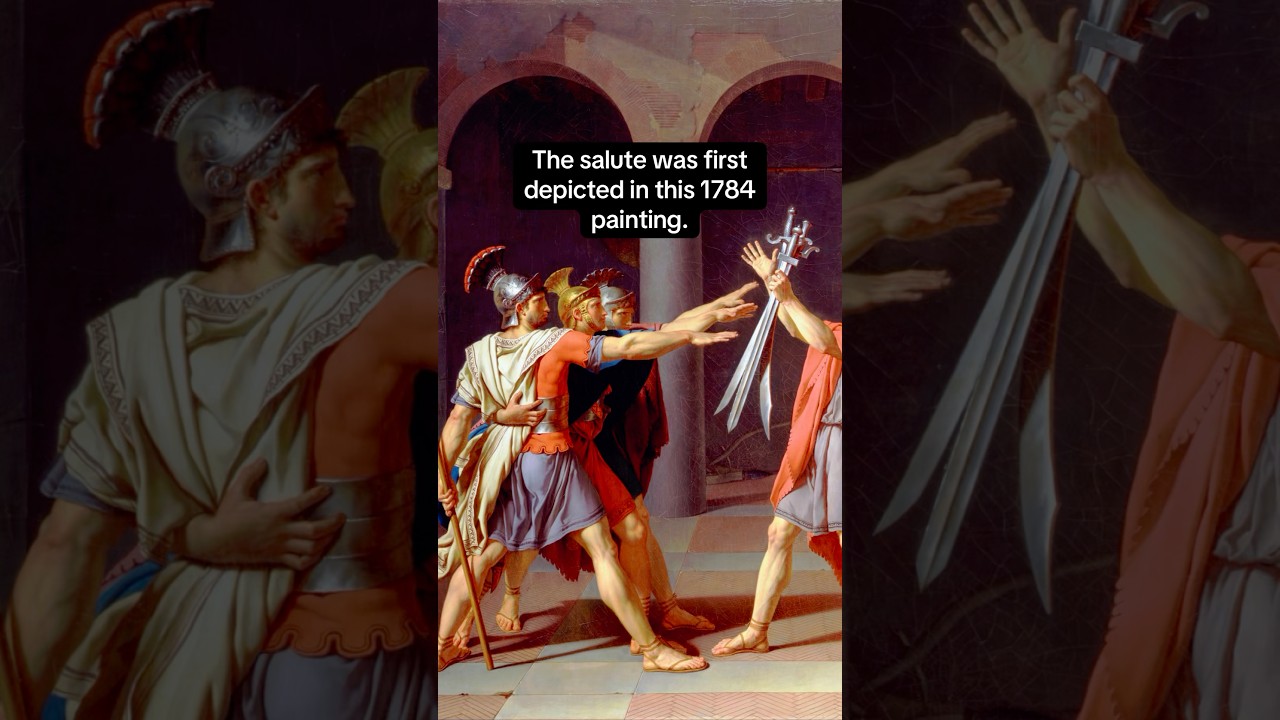 The truth about the Roman salute #history #art