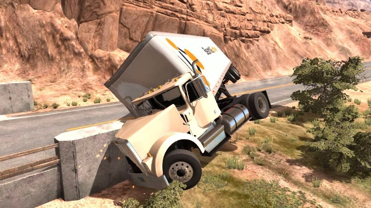 BeamNG Drive - Truck Crash Tests 3