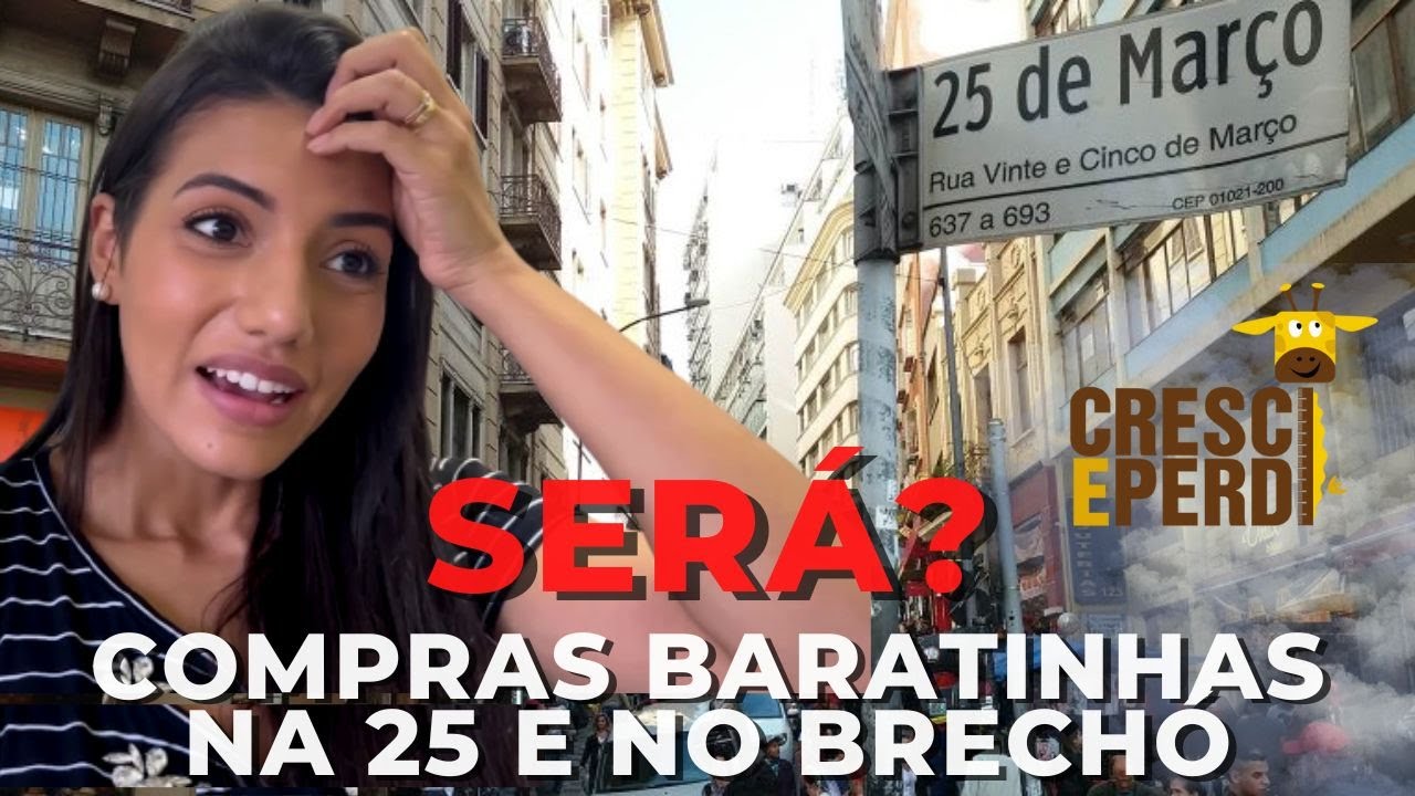 Vlog | Compras na 25 de Março e no Brechó Cresci e Perdi, valeram a pena? Quanto gastei?