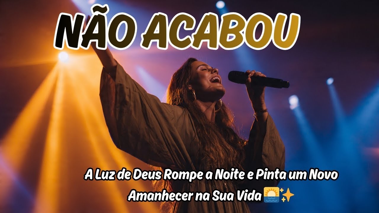 (Louvor)Não Acabou: A Luz de Deus Rompe a Noite e Pinta um Novo Amanhecer na Sua Vida