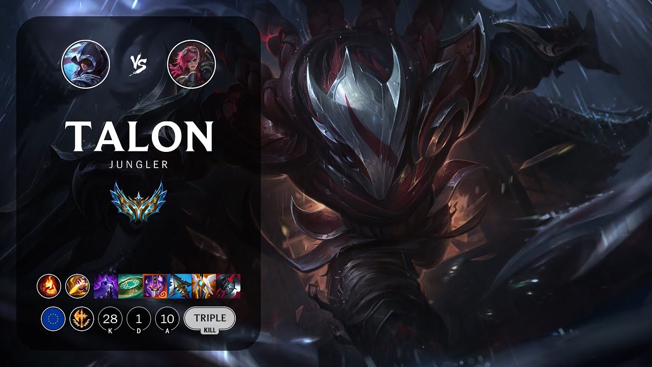Talon Jungle vs Vi - EUW Challenger Patch 13.10