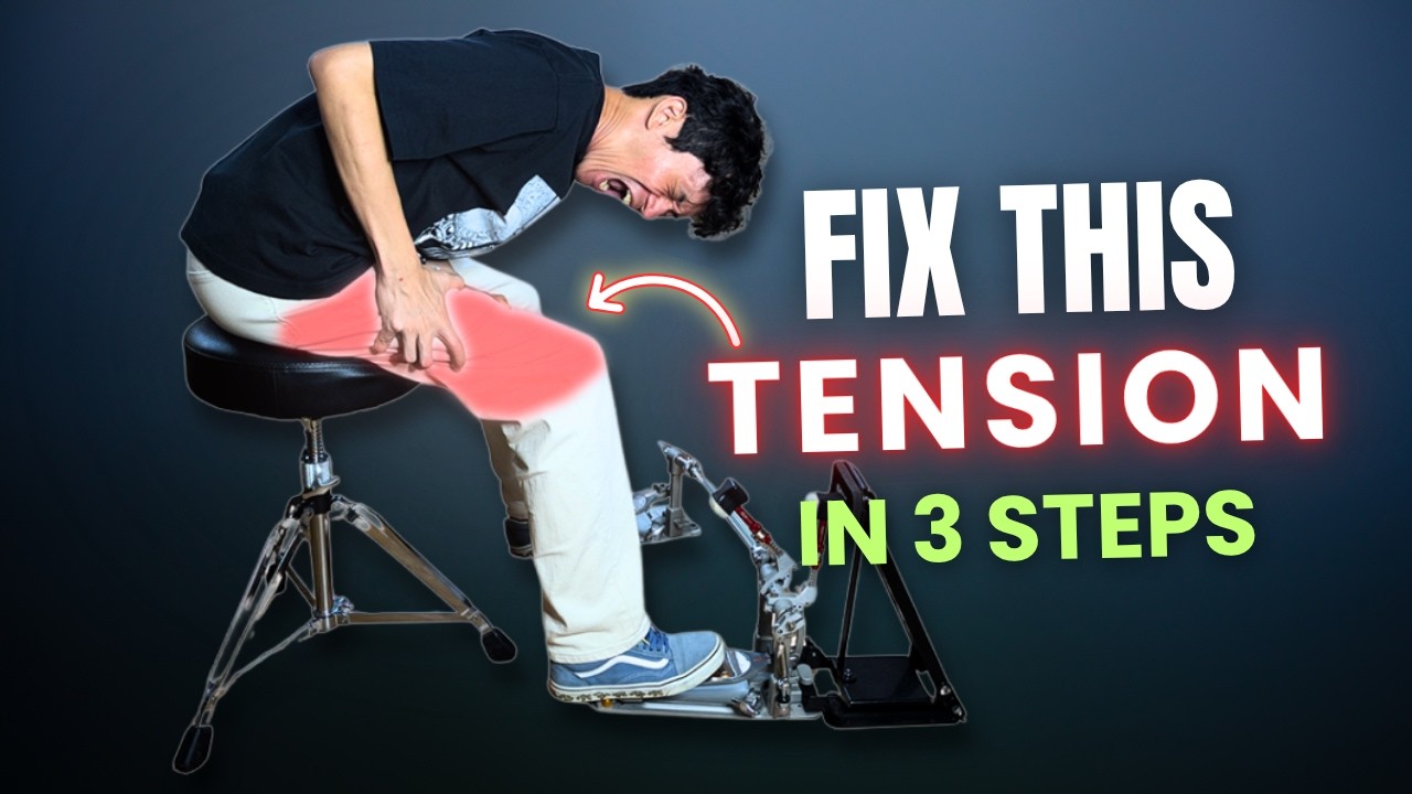 Double Bass Drumming’s No.1 Enemy - TENSION (3 Step FIX!)