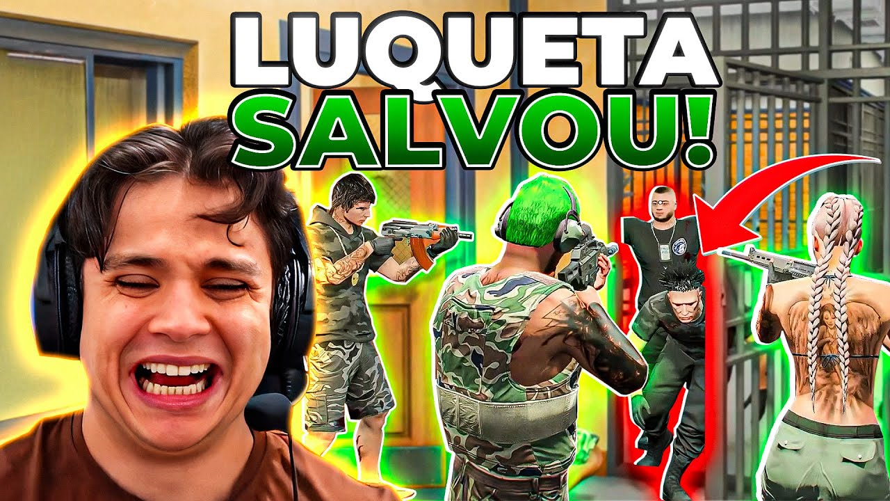 LUQUETA INVADIU a POLÍCIA CIVIL PARA SALVAR o PAULINHO O LOKO! GTA RP (Modder clips)