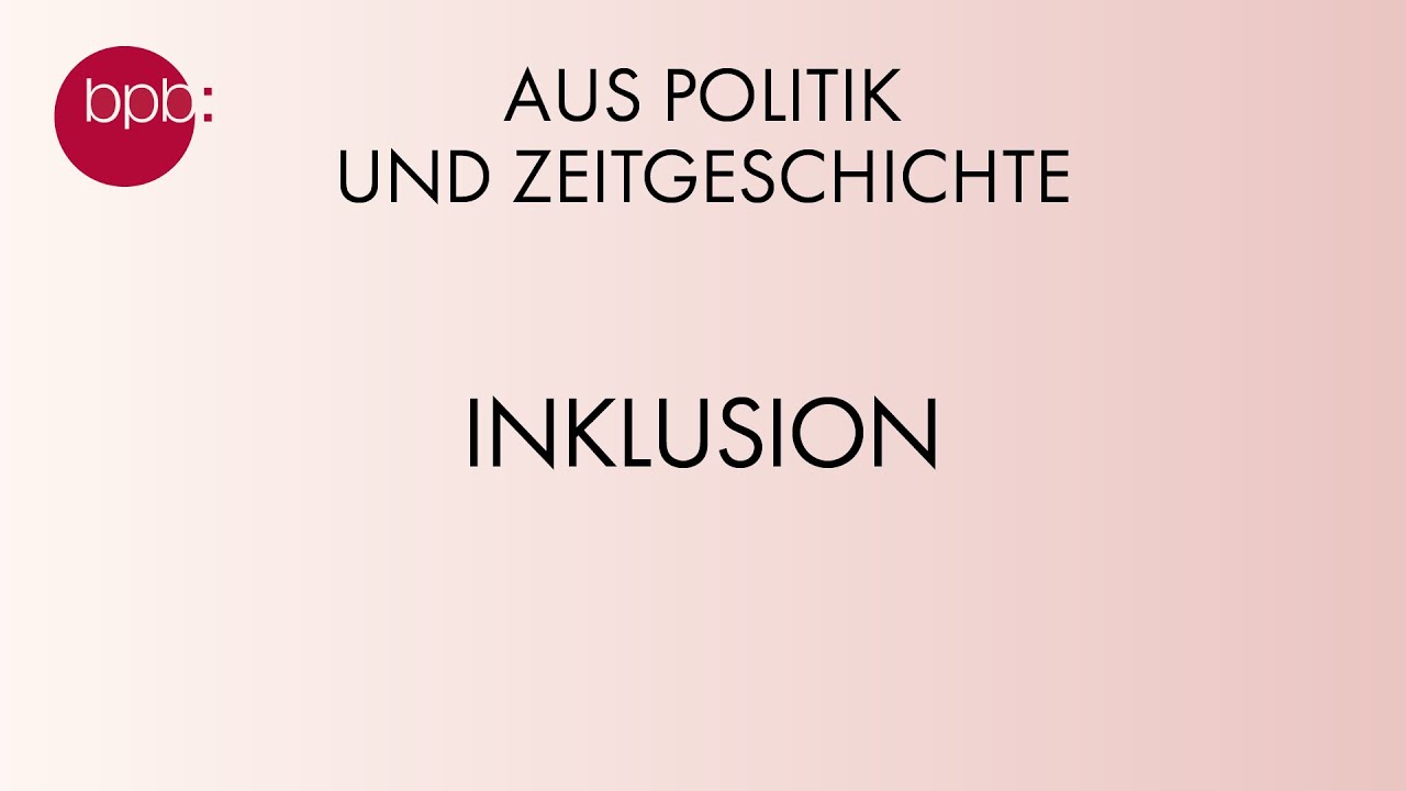 Inklusion - mit Erik Kömpe, Natalie Dedreux und Rebecca Maskos (APuZ #39)